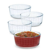 Wholesale - Chili Bowls w/ Football Decal - Set of 4 - Glass, UPC: 849808011609